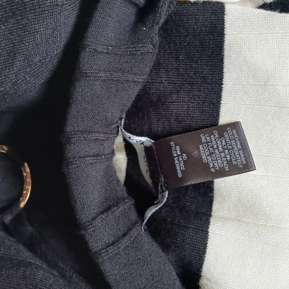 Ashley Stewart • Women's Plus Size Color Block Stripe Pull-Over Sweater - Picture 7 of 11